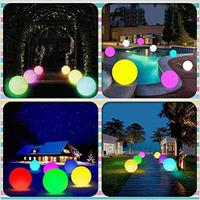 Ballon de plage lumineux à télécommande, jouet de piscine à LED, ballon lumineux gonflable, accessoires de décoration pour fête lumineuse