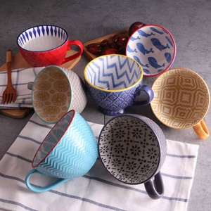 Tazza da Dessert in ceramica di alta qualità tazza da colazione con personalità creativa in ceramica tazza da Dessert dipinta a mano carina - Product Image 5