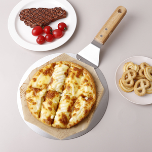 <span class=keywords><strong>Pala</strong></span> <span class=keywords><strong>redonda</strong></span> de acero inoxidable de alta calidad para <span class=keywords><strong>Pizza</strong></span>, <span class=keywords><strong>pala</strong></span> para <span class=keywords><strong>Pizza</strong></span>, pan, pastel, queso, pastelería, servidor de alimentos, <span class=keywords><strong>pala</strong></span> de transferencia - Product Image 3