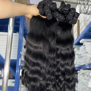 ผู้จำหน่ายผมแท้แบบดิบ ผมแท้เวียดนามแบบเป็นมัด 2x6 5x5 hd Lace Closure สีธรรมชาติ สำหรับทั้งศีรษะ ราคาขายส่ง - Product Image 3