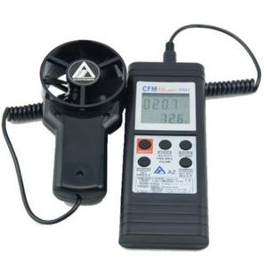 TTLTES 8901 EB Instrument de mesure de vitesse portable, anémomètre de température avec plage de mesure de 0,4 à 35 m/s ; 80 à 6900 Ftm - Product Image 4