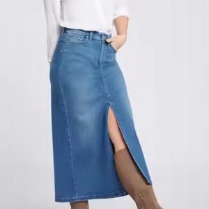 Falda Vaquera Retro Casual de Cintura Alta para Mujer, Nueva Moda Otoño 2025, Venta al Por Mayor de Boutique - Product Image 5