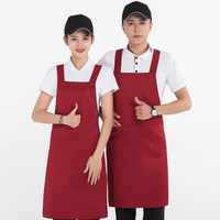 Tabliers personnalisés avec logo pour femmes, uniformes de chef, serveur, ouvrier, cuisine, barbecue, bar, travail commercial, café, restaurant