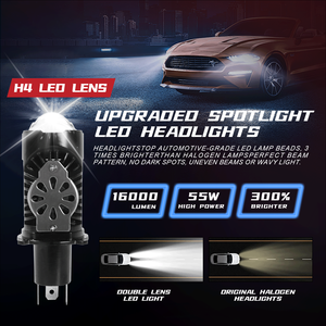 超明るいハイパワー110W 20000LM H4 LEDミニレンズプロジェクターファン付きLEDヘッドライト<span class=keywords><strong>H7</strong></span> H4 LED車のヘッドライト - Product Image 5