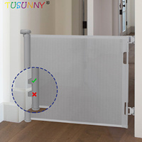 Barrière de sécurité rétractable en maille durable pour bébé, barrières de sécurité pour bébé, barrière en maille rétractable pour chien, barrières pour chiens pour les portes