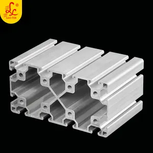 6063 T5 80160 industriel aluminio pour la table de travail cadre matériel fente t piste profil en aluminium d'extrusion