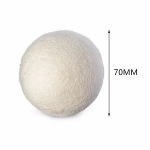 Wholesale 6 Pack Eco Friendly Laundry Wool Dryer Balls With Cotton Bag