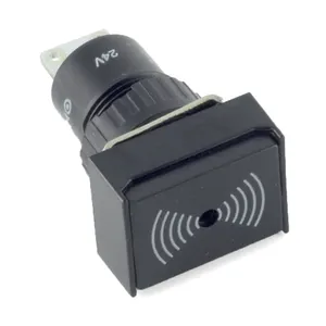 ONPOW 16mm rectangle buzzer push button switch(LAS1-AJ-B) (Dia. 16mm)(CE,CCC,ROHS,REECH)