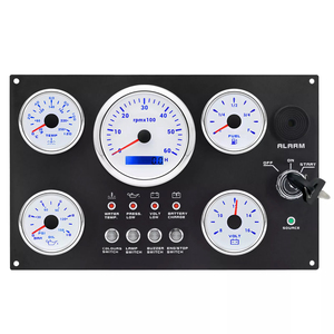 Gösterge paneli takometre 6000RPM 7 renk tekne yat için LED ile 5 göstergeler Set - Product Image 4