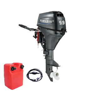Motor fueraborda Yamaha estable de 4 tiempos, motor de barco de 4 tiempos, 9.8HP, carcasa de aleación de aluminio de alta resistencia, eje largo - Product Image 1