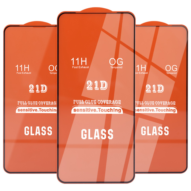 In Stock 21D Tempered Glass Screen Protector for iphone 18 Pro Max 16 Pro Max for iphone 17 Air Xs 6/7/8 11 12 13 15