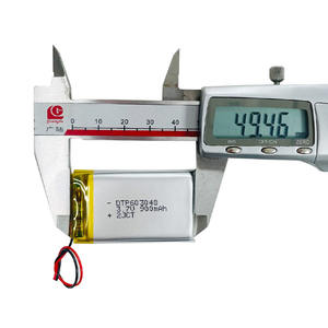 แบตเตอรี่ลิเธียมไอออน 603048 900mAh 3.7V  โรงงานผลิตแบตเตอรี่โพลิเมอร์ลิโพแบบชาร์จได้ ความจุสูง ตามสั่ง - Product Image 2