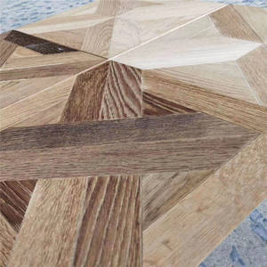 Bouquet de bois tricotage polyvalent, sol en bois brossé, 600x600mm, effiloché, bricolage - Product Image 2