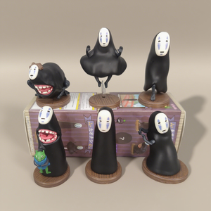 Figurine en plastique de l'homme sans visage, personnage emblématique de l'<span class=keywords><strong>anime</strong></span> japonais Shadow Ghost, cadeau de collection pour les fans d'Hayao <span class=keywords><strong>Miyazaki</strong></span> - Product Image 1