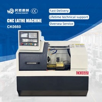 Torno CNC Mini CK0660 de MARCH EXPO con Sistema de Control CNC Gsk de 220V y Bancada Plana, Nuevo