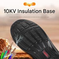 Bottes de travail imperméables à embout d'acier pour hommes, antidérapantes, confortables, chaussures de sécurité tactiques industrielles