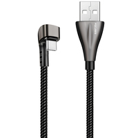Cable cargador de teléfono móvil trenzado de tela de aleación de Zinc en forma de U Original de fábrica Focuses, Cable de carga rápida para juegos Note 10