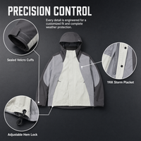 Veste longue imperméable réfléchissante avec fermeture éclair, coupe-vent à capuche pour hommes et femmes, vêtements de travail d'extérieur