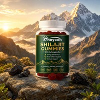 Fabricant chinois, usine directe, logo et formule personnalisés, gommes Shilajit avec Ashwagandha