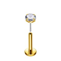 Anting Hidung Minimalis Zirkon Baja Tahan Karat 316 Eropa Amerika, Anting Telinga, Hadiah Ulang Tahun Unisex, Perhiasan Tindik