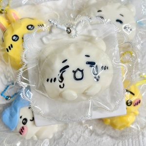Juguete de silicona antiestrés de la serie Cartoon Usaki Mini Jiyi, pequeño, con diseño de ocho bolas de crema, de silicona, con sonido. - Product Image 6