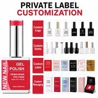 Kit de vernis à ongles UV professionnel pour salon, blanc neige super éclatant, formule végane, écologique et non toxique, en flacon.