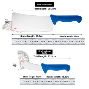 Juego de Cuchillos de Carnicero Profesionales JYTD10089 de 6 Piezas Personalizables, Diseñados para Fábricas de Carne en el Medio Oriente - Product Image 2