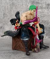 Figurine d'action Zoro assis, modèle de jouet de dessin animé écologique personnalisé avec peinture haute définition