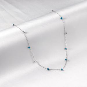 Collar con Colgante de Acero Inoxidable Chapado en Oro de 18k, Diseño Nuevo y Lindo de Ojos Azules, Joyería Popular 2022 - Product Image 4