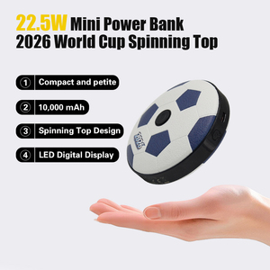 Power Bank a Forma di Pallone da Calcio 2026, 10000mAh 22.5W PD Ricarica Rapida, Caricabatterie Portatile Compatto - Product Image 6