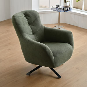 Belle chaise pivotante confortable et luxueuse Stacy chaise pivotante silencieuse chaise de patron de bureau pour salon chambre et bureau - Product Image 2