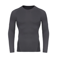 Chemises de compression thermiques légères et respirantes à manches longues pour hommes, couche de base pour temps froid, coupe ample, extensibles dans quatre directions