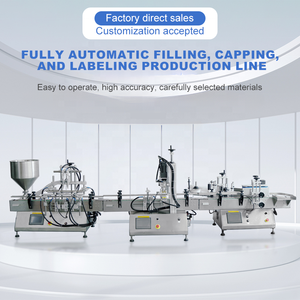 Linea di <span class=keywords><strong>produzione</strong></span> <span class=keywords><strong>cosmetici</strong></span> lozione essenziale profumo detersivo Shampoo per bottiglie rotonde tappatura macchina di riempimento per l'etichettatura - Product Image 2