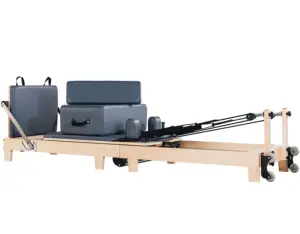 Venta al por mayor de nuevos productos reformer pilates máquina de madera plegable pilates reformer