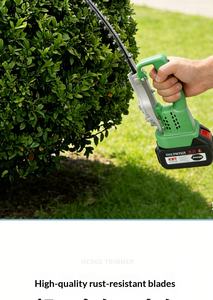 Taille-haie à batterie lithium rechargeable, sécateur haute puissance pour l'aménagement paysager et la cueillette du thé - Product Image 6