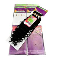 4x Perruques bouclées Deep Wave de 20 pouces, 100g, pour tresses au crochet style Boho Goddess, extensions de cheveux synthétiques en vrac résistantes à la chaleur