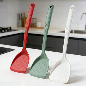 Silicone Spatula Non Stick Heat Resistant Kitchen <b>Utensil</b> For Wok Cooking - Product Image 1