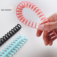 Reliure à anneaux en plastique colorée à 30 trous, avec anneaux ouvrables et trous pour bande de reliure, diamètre 12 mm, organisateur de planificateur