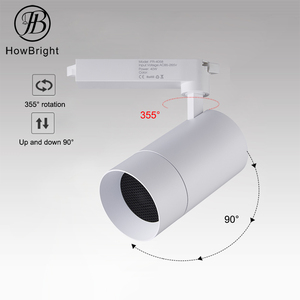 कार्यालय भवन समायोज्य रोटेटेबल रेल स्थापित ट्रैक कोब ट्रैक लाइट - Product Image 4