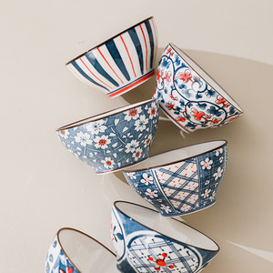 Juegos de Vajilla de Cerámica Estilo Japonés 2025 de 4.5 Pulgadas, Platos y Cuencos de Porcelana para el Hogar con Empaque de Caja de Regalo - Product Image 3