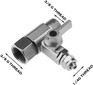 RO Nguồn cấp dữ liệu nước Adapter <span class=keywords><strong>1</strong></span>/2 ''đến <span class=keywords><strong>1</strong></span>/<span class=keywords><strong>4</strong></span>'' TEE bóng van chuyển đổi cho vòi nước TAP thức ăn thẩm thấu ngược van - Product Image 2