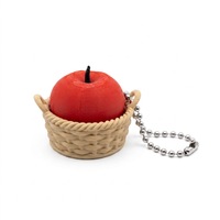 Hotte schattige 3D geprinte fruit- en groente fidget clicker trendy speelgoed schattig mini knoopje stressverlichter tas hanger unisex voor cadeau