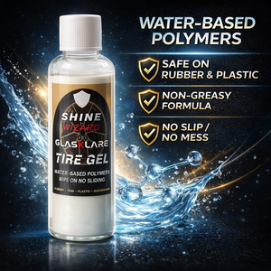 Gel Abrillantador de Neumáticos Premium 50ml - Fórmula a Base de Agua, Sin Residuos, No Grasoso, Protección UV para Coches, Gomas y Plásticos - Product Image 4