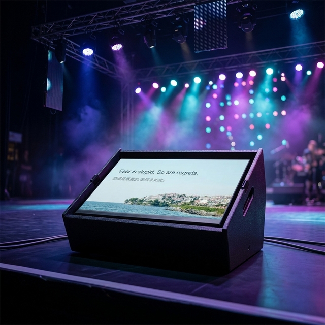 Teleprompter Monitor Speakers for Stage 27-55 Inch HD Screen High Brightness Teleprompter for Studio Professional Teleprompter