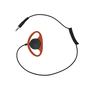 ptt microphone Custom walkie talkie headset earhook earpiece hotel catering universal radio Radio walkie talkies headset