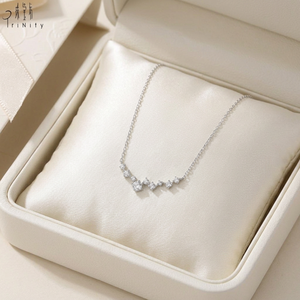 Collar de Alta Calidad, Exquisito, al por Mayor, Fabricante, Exportador, Joyería, Oro Blanco Sólido de 18K, Diamantes Naturales Reales, Collar con Colgante - Product Image 4