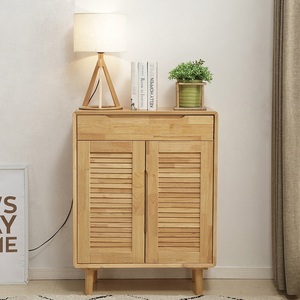 Mueble de Entrada de Madera Maciza Nórdica, Estilo Moderno, Mueble Zapatero QINUO Económico con Almacenamiento - Product Image 2