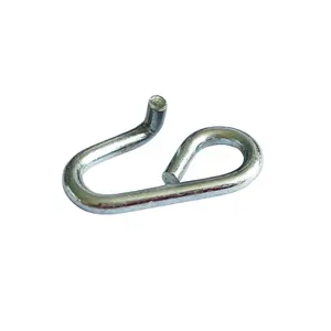 Fabrikant Op Maat Gemaakte Draad Dia 2.0 Mm Paperclip Veren Draadvormende Metalen Vaste Clip Metalen Gesp Veerklem