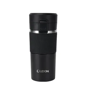 400ML High quality vacuum stainless steel mug with special tea infuser and silicone sleeve
