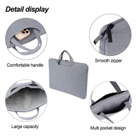 Sacoche de protection unisexe pour ordinateur portable, sacoche pour ordinateur portable, sac à main étanche pour Tarvel Work Business School
